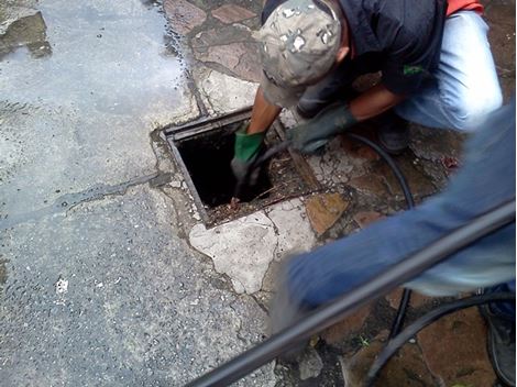Hidrojateamento no Barro Branco